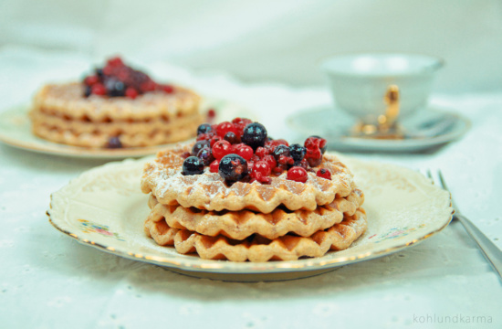 vegane Waffeln - Grundrezept - kohlundkarma