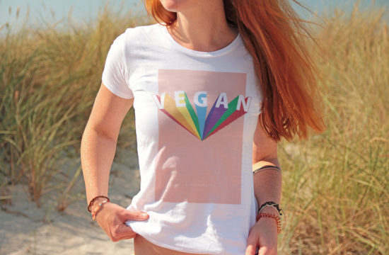 Vegan Rainbow T-Shirt - kohlundkarma