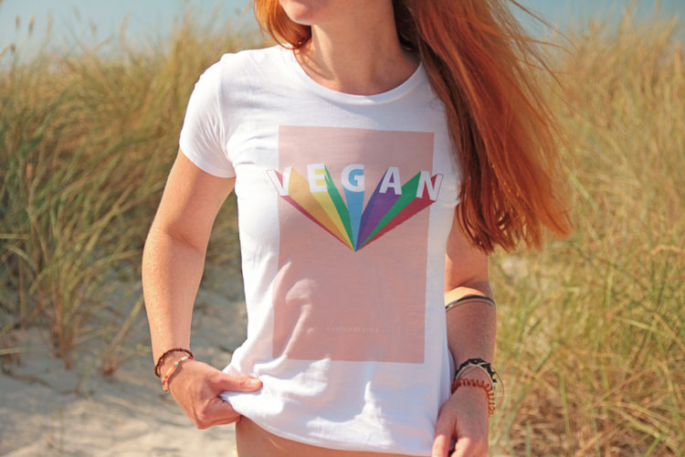 Vegan Rainbow T-Shirt - kohlundkarma